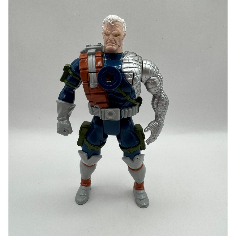 Toy Biz Cable Action Figure Kids 5 Inch‎ Blue Silver 1995 Marvel X-Men Vintage